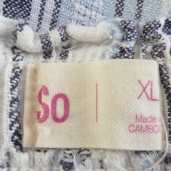 Summer Wide Leg Palazzo Striped Pants Blue White and Charcoal Gray…..625 - Picture 6 of 9